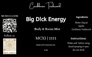 Big D!ck Energy Body & Room Mist( Imperfect collection)