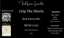 Load image into Gallery viewer, Grip The Sheets Body &amp; Room Mist