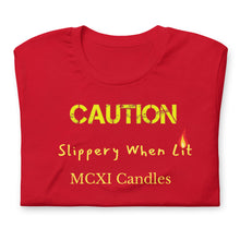將圖片載入圖庫檢視器 Caution Unisex t-shirt