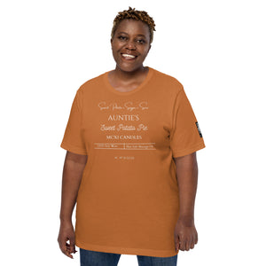 Auntie's sweet potato pie Unisex t-shirt