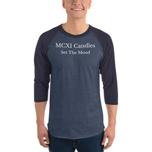 Load image into Gallery viewer, MCXI Candles 3/4 sleeve raglan shirt