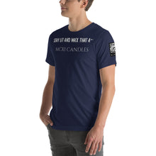 Load image into Gallery viewer, Stay lit and wax that A** Short-Sleeve Unisex T-Shirt