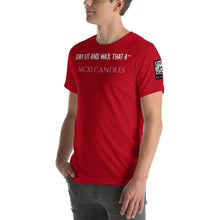 Load image into Gallery viewer, Stay lit and wax that A** Short-Sleeve Unisex T-Shirt