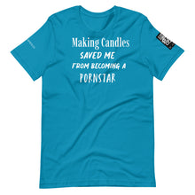 將圖片載入圖庫檢視器 Making candles saved me Unisex t-shirt