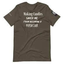 將圖片載入圖庫檢視器 Making candles saved me Unisex t-shirt