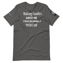將圖片載入圖庫檢視器 Making candles saved me Unisex t-shirt
