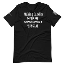 將圖片載入圖庫檢視器 Making candles saved me Unisex t-shirt