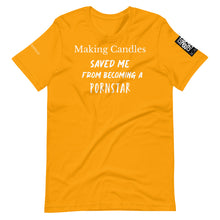 將圖片載入圖庫檢視器 Making candles saved me Unisex t-shirt