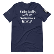 將圖片載入圖庫檢視器 Making candles saved me Unisex t-shirt