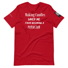 將圖片載入圖庫檢視器 Making candles saved me Unisex t-shirt