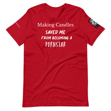 將圖片載入圖庫檢視器 Making candles saved me Unisex t-shirt