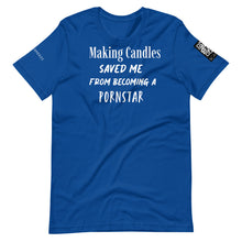 將圖片載入圖庫檢視器 Making candles saved me Unisex t-shirt