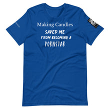 將圖片載入圖庫檢視器 Making candles saved me Unisex t-shirt