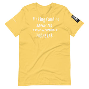 Making candles saved me Unisex t-shirt