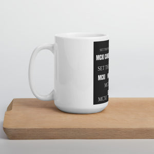 MCXI Candles White glossy mug